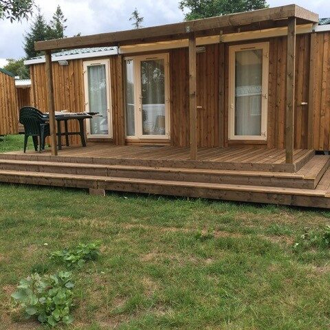 Terrasse podium mobil-home
