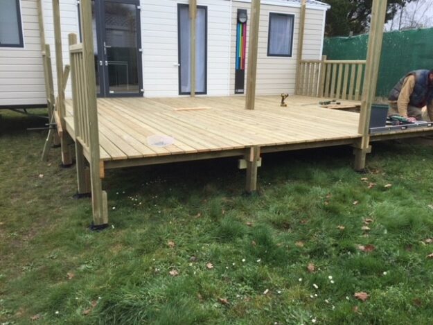 Terrasse mobil-home sur mesure
